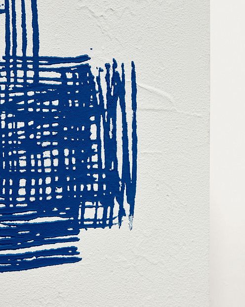 Sagaro Абстрактное полотно в бело-голубых тонах 30 x 40 см