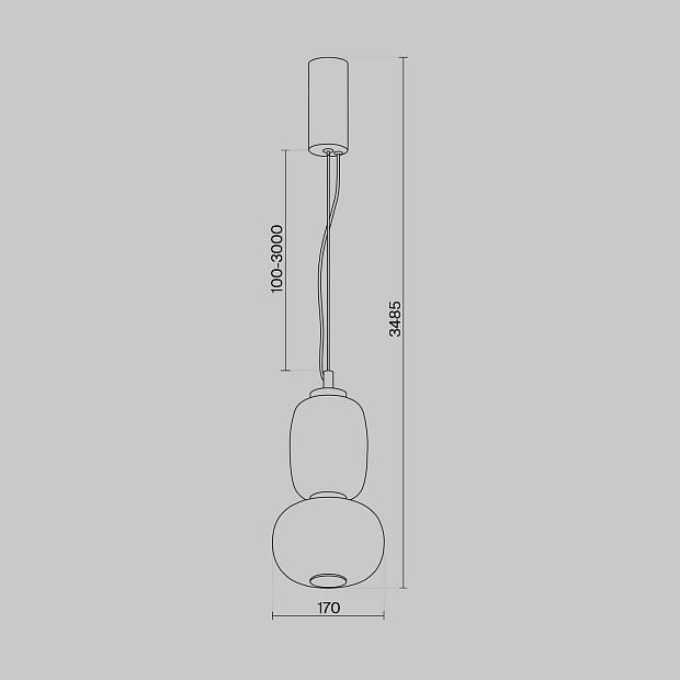 Подвесной светильник Pattern MOD267PL-L18G3K