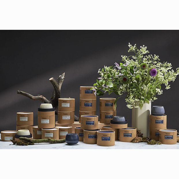 Свеча ароматическая vetiver & black cypress из коллекции edge, бежевый, 30 ч