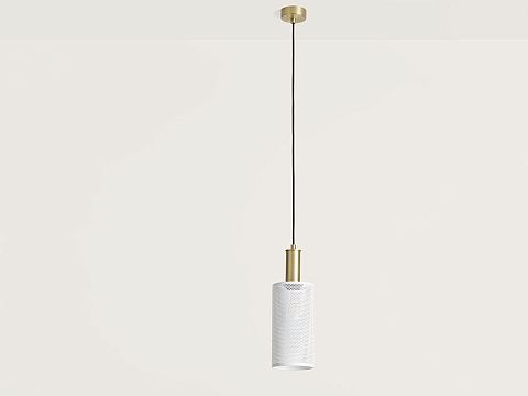 Подвесной светильник Fito 25 cm латунь - белый