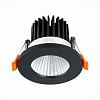 Превью Св-к встр. Черный LED 1*10W 3000K 900Lm Ra>90 38° IP20 D80xH60 170-240V