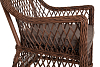 Превью Latte "Латте" плетеное кресло из искусственного ротанга, цвет коричневый