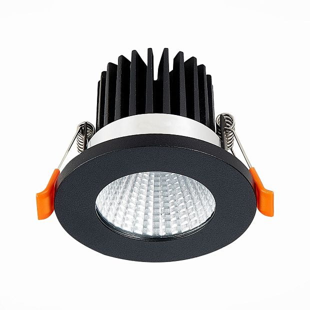 Св-к встр. Черный LED 1*10W 3000K 900Lm Ra>90 38° IP20 D80xH60 170-240V