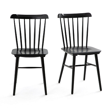 Комплект из 2 стульев, Ivy La Redoute комплект из 2 черный