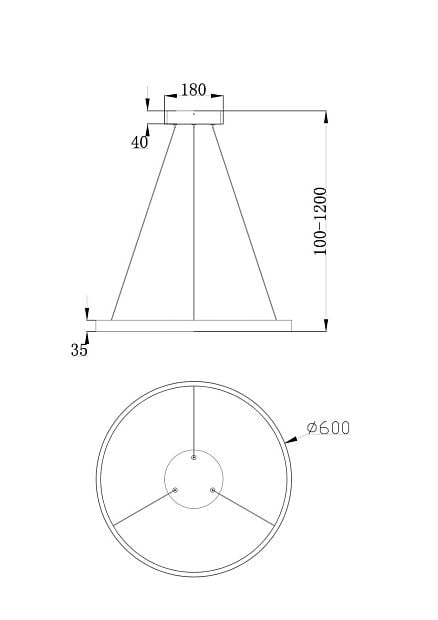 Подвесной светильник Rim MOD058PL-L32W4K