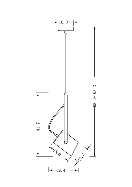 Подвесной светильник Freya Elori FR4004PL-01WB