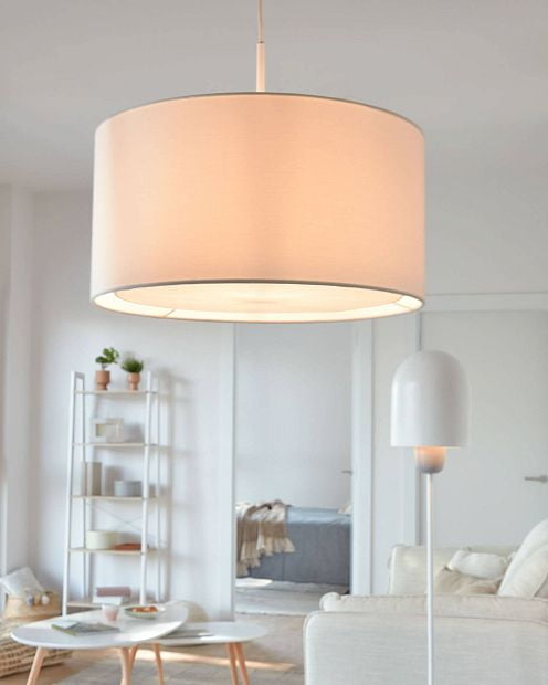 White Santana light shade with white diffuser Ø 40 cm