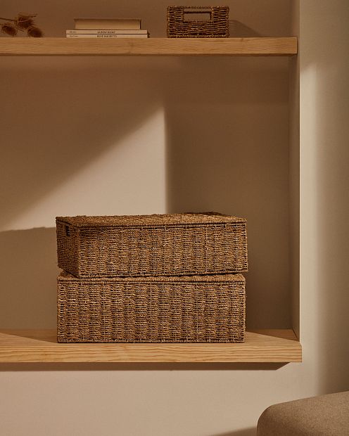 Tossa Набор из 2 корзин из натурального волокна 57 x 36 см / 60 x 40 см
