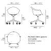 Превью Поворотное кресло Incasso на колесиках