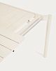 Превью Раздвижной алюминиевый садовый стол Zaltana с матовой белой отделкой 180 (240) x 100 см
