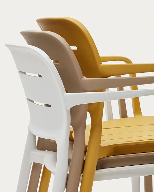 Садовый стул Morella из белого пластика