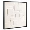 Превью Панно декоративное с эффектом 3d minimalism square, с черной рамой, 60х60 см