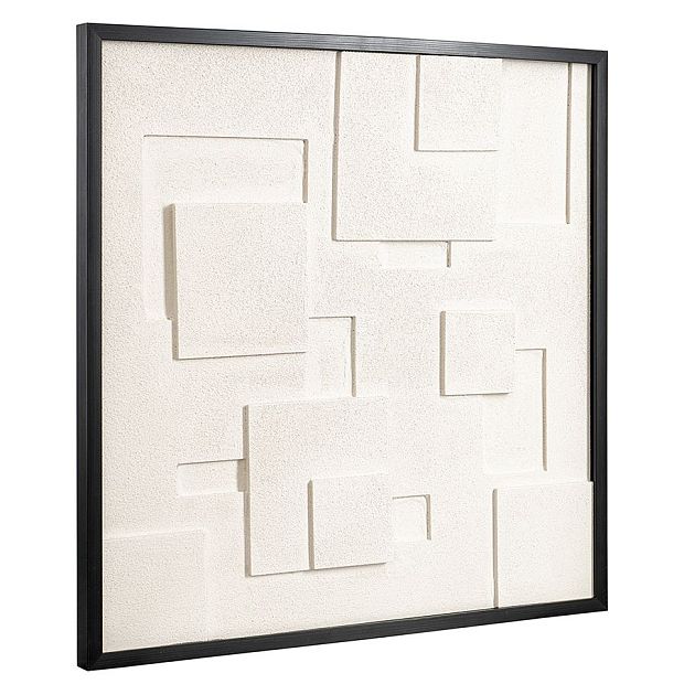 Панно декоративное с эффектом 3d minimalism square, с черной рамой, 60х60 см