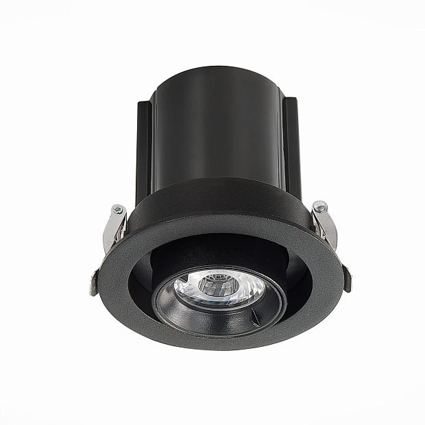 Св-к встр. Черный LED 1*12W 3000K 900Lm Ra80 24° IP20 D90xH92 180-240V