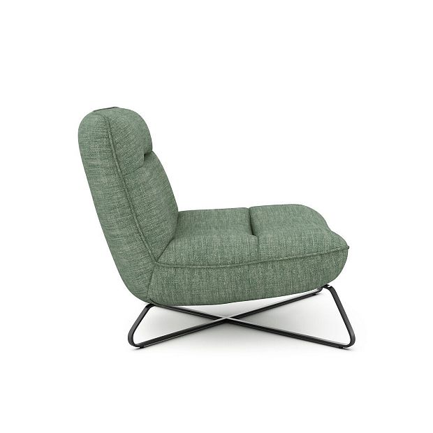 Кресло из 100 льна Helma единый размер зеленый