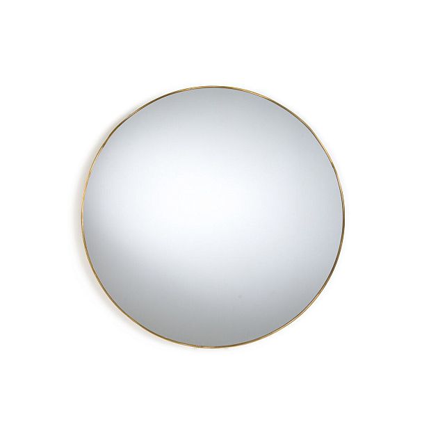 Зеркало круглое из металла 50 см Uyova желтый