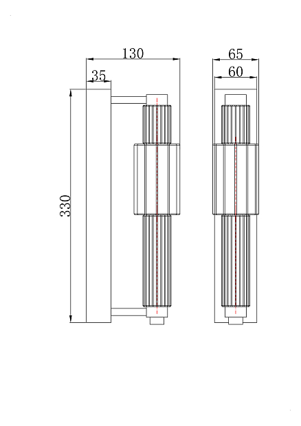 Бра Maytoni Verticale MOD308WL-L9CG3K