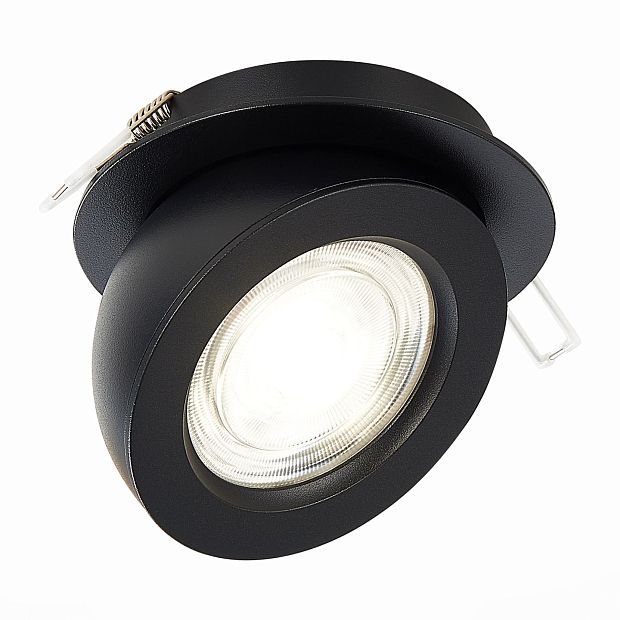 Св-к встр. Черный LED 1*10W 3000K 850Lm Ra>90 38° IP20 D109xH60 180-240V