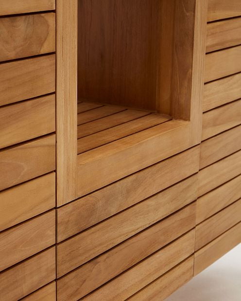Kenta Мебель для ванной комнаты из массива тика с натуральной отделкой 120 x 45 см