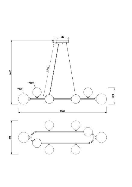 Подвесной светильник Globos FR5222PL-08B1