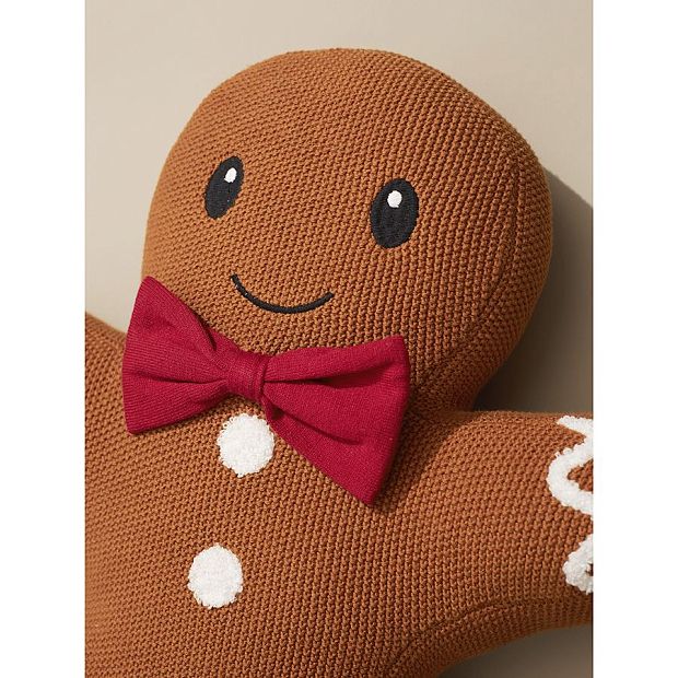 Подушка вязаная classy gingerbread из коллекции new year essential, 40х50 см