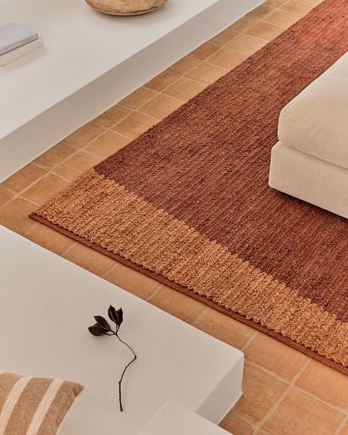 Джутовый ковер Mandi терракотовый 200 x 300см