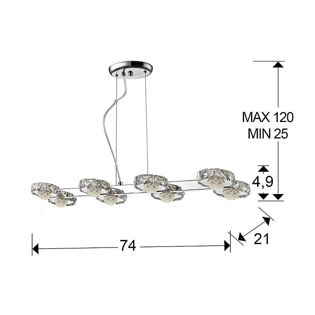 Подвесной светильник Suria 8L LED