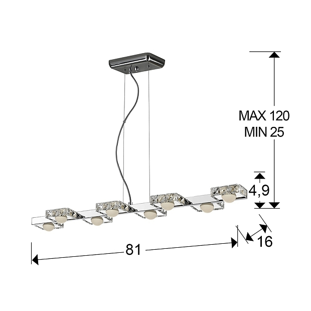 Люстра Suria II LED 8L