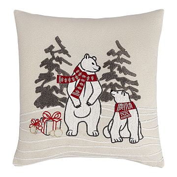 Подушка декоративная festive bears из коллекции new year essential, 45х45 см