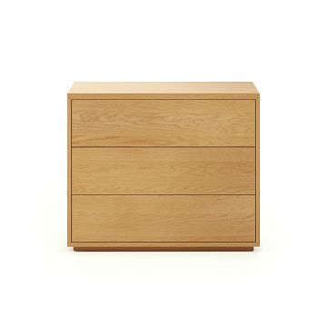 Abilen Комод из дубового шпона с 3 ящиками, 90 x 74,8 см