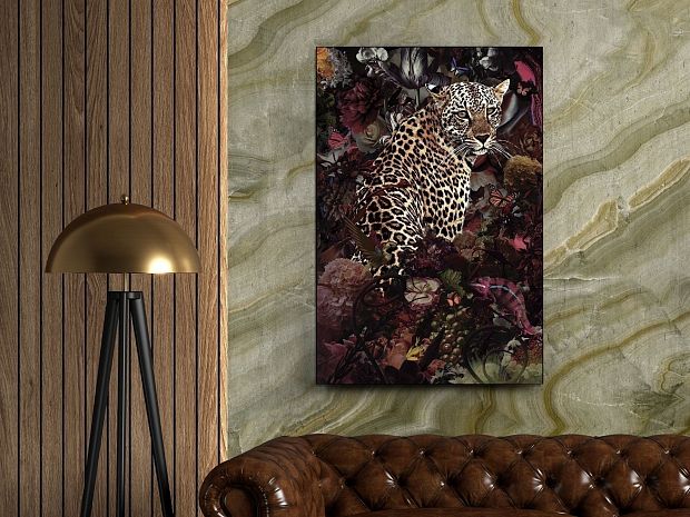 Печатная фотография на стекле Leopardo 80x120