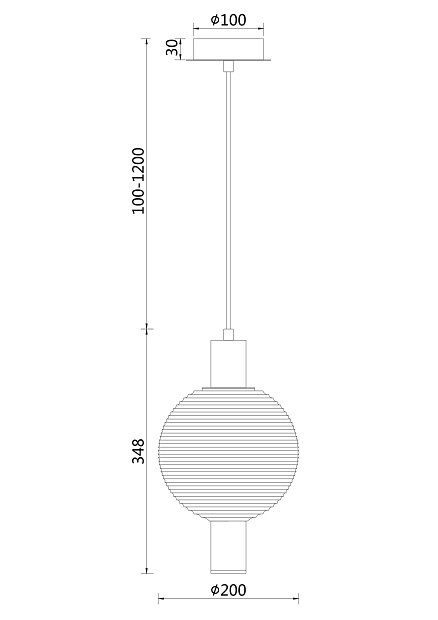 Подвесной светильник Maytoni Rueca P060PL-01BS