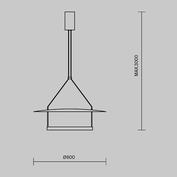 Подвесной светильник Ambience MOD280PL-L30B3K