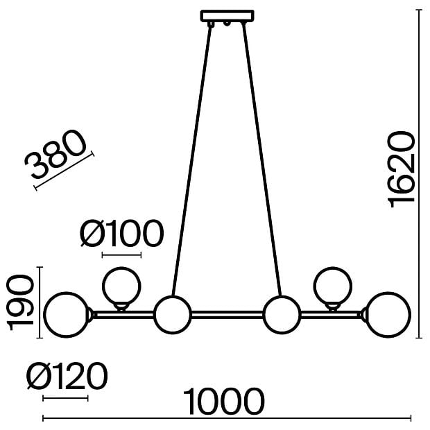 Подвесной светильник Globos FR5222PL-08B1