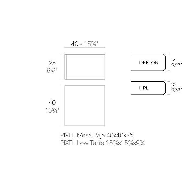 Столик Pixel 40x40x25