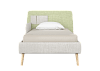 Превью Кровать подростковая Soft (бежевый/зеленый) 90*200 см
