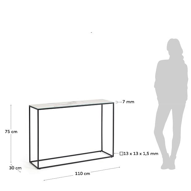 Консоль Rewena с керамической отделкой Kalos Blanco 110 x 75 см