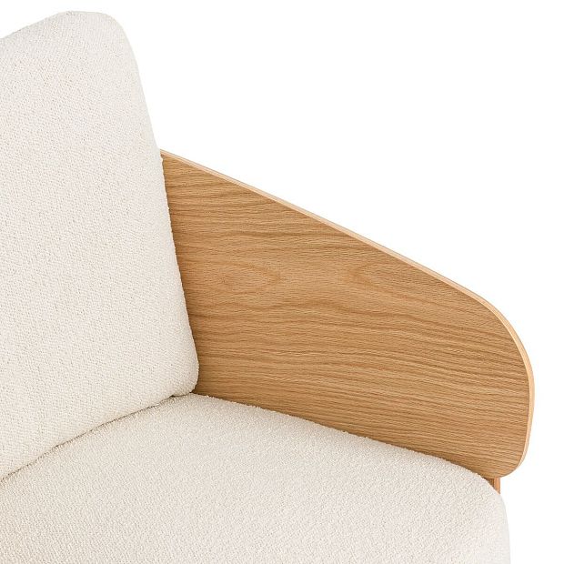 Кресло из дуба ткани букле Marais дизайн Э Галлина бежевый