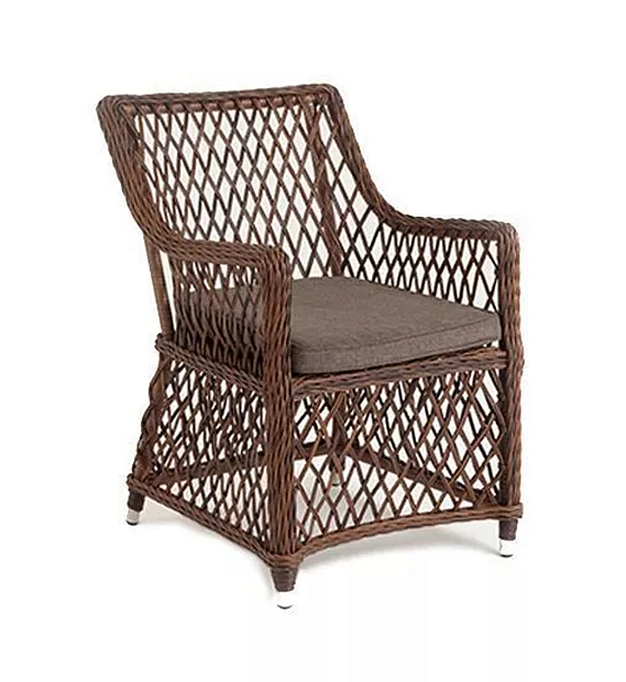 Latte "Латте" плетеное кресло из искусственного ротанга, цвет коричневый