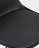 Превью Барный стул Orlando-T - черная искусственная кожа и черная матовая сталь 60-82 см