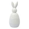 Превью Декор из фарфора белого цвета trendy bunny из коллекции essential, 12,5х12,5x30,5 см