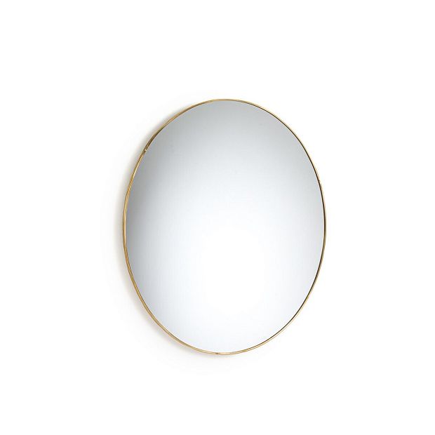 Зеркало круглое из металла 50 см Uyova желтый
