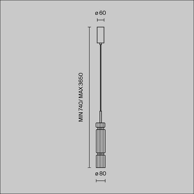 Подвесной светильник Ordo MOD272PL-L12BS3K1