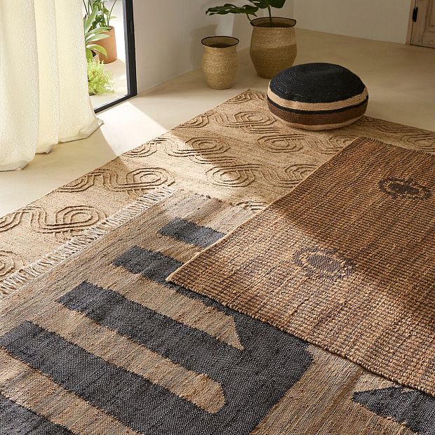 Ковер 80 джут Uralio 160 x 230 см бежевый