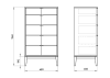 Превью Комод Fjord 5 ящиков (белый)