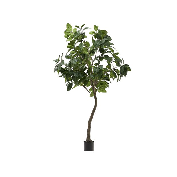 Ficus Искусственное дерево фикус в черном горшке 210 см