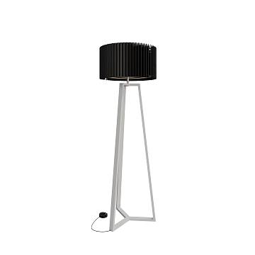 Rotor Floor Lamp - дуб черный - Белый