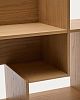 Превью Модульный стеллаж Ina из шпона дуба с натуральной отделкой 80 x 80 см