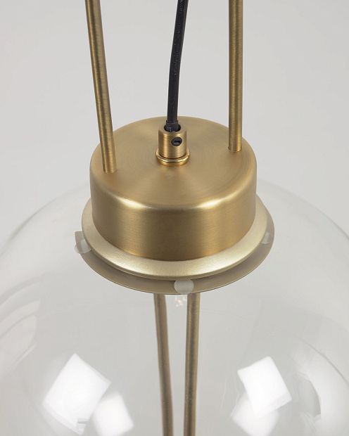 Подвесной светильник Edelweiss из стекла и металла с латунной отделкой