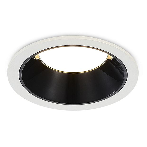 Св-к встр. Черный LED 1*7W 3000K 630Lm Ra80 120° IP20 D85xH45 100-240V